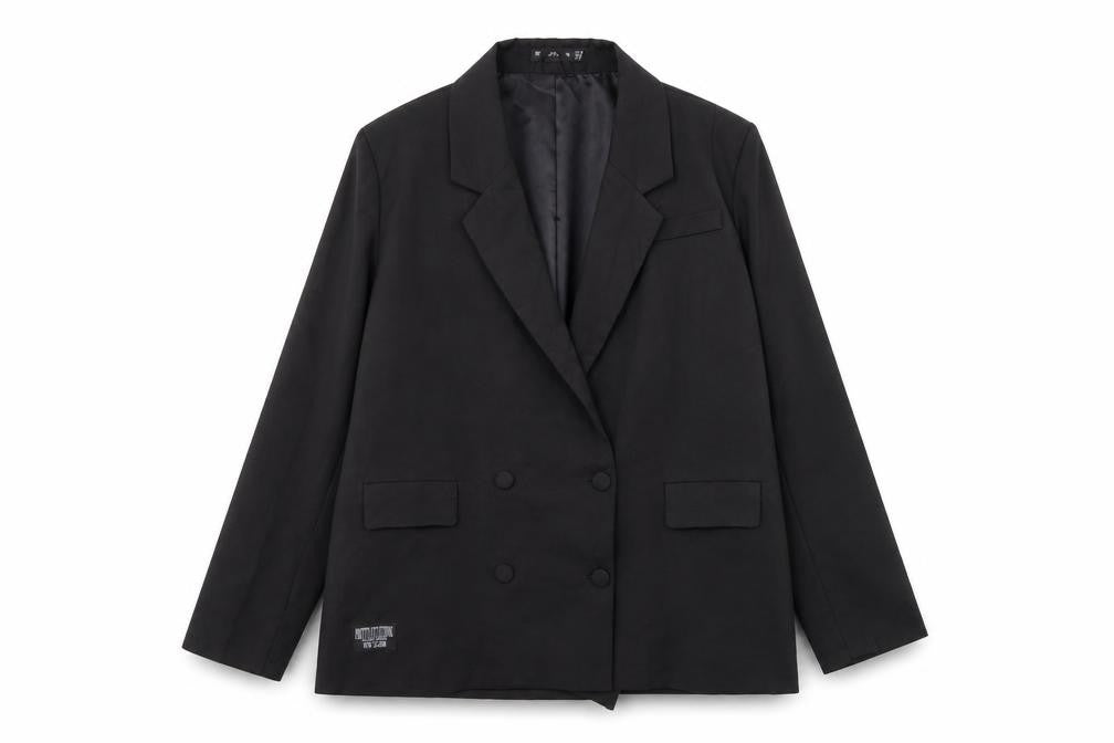 PRETTYLITTLETHING Womens Black Jacket Size 10 Button