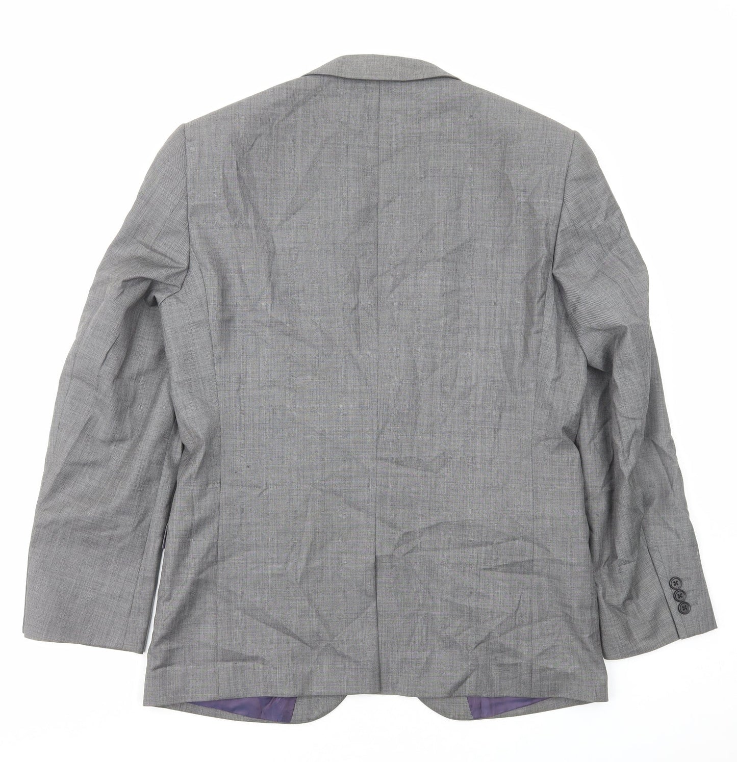 NEXT Mens Grey Polyester Jacket Suit Jacket Size M