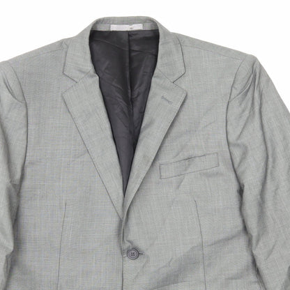 Preloved Butle and Webb Mens Grey Polyester Jacket Suit Jacket Size L - Detail