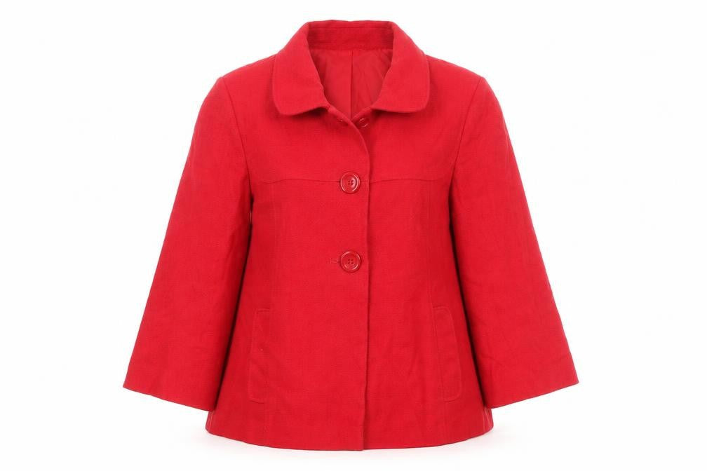 Bonmarché Womens Red Jacket Size 18 Button