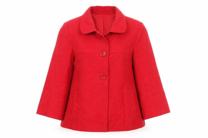 Bonmarché Womens Red Jacket Size 18 Button