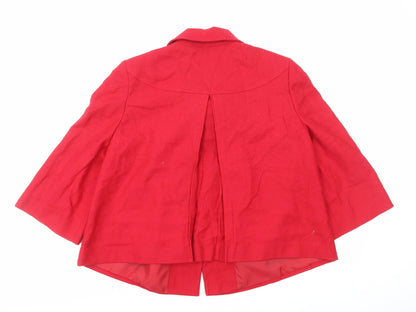 Bonmarché Womens Red Jacket Size 18 Button