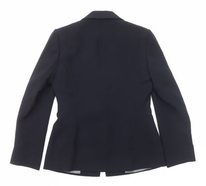 Principles Womens Blue Polyester Jacket Suit Jacket Size 8