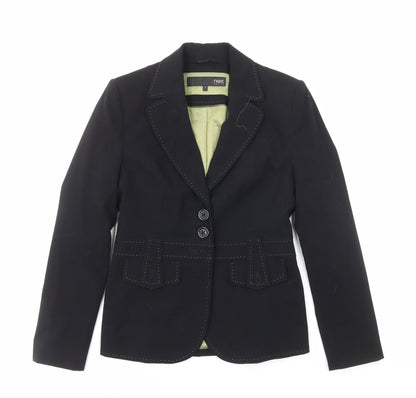 Next Womens Black Polyester Jacket Suit Jacket Size 6