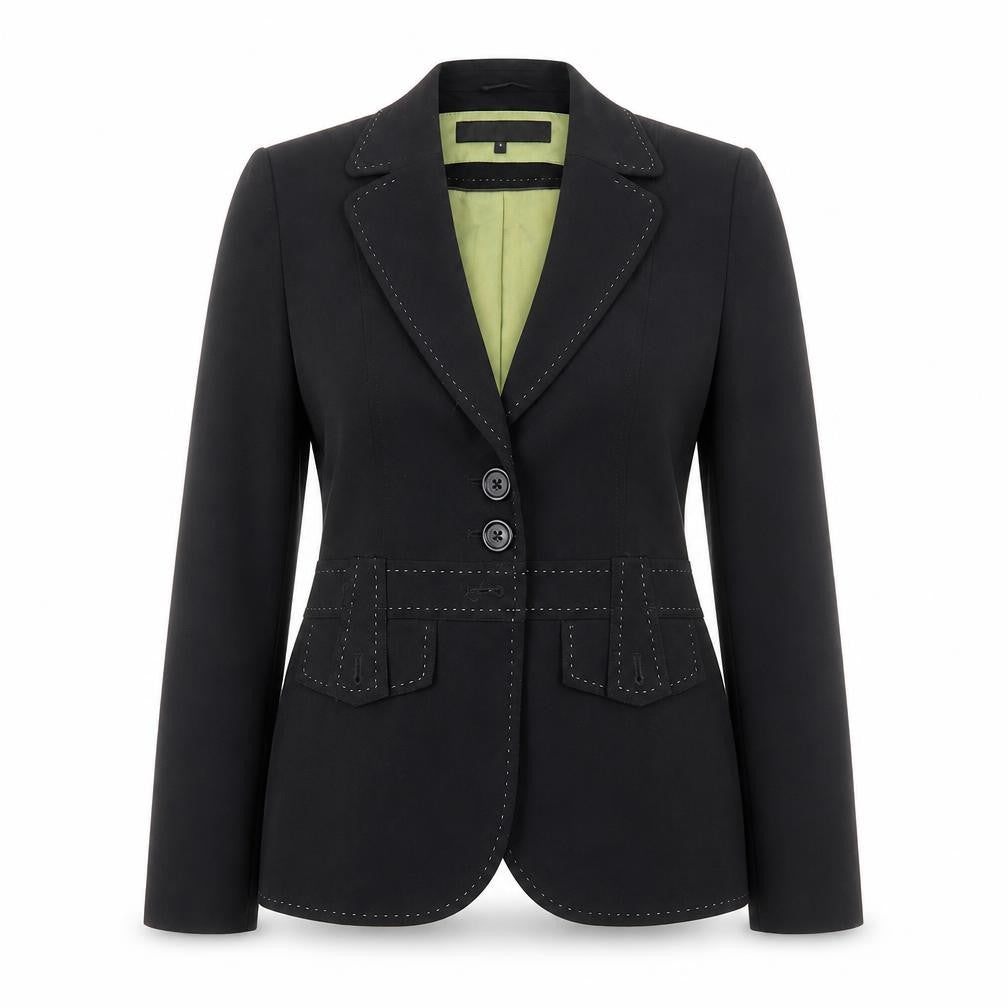 NEXT Womens Black Polyester Jacket Suit Jacket Size 6