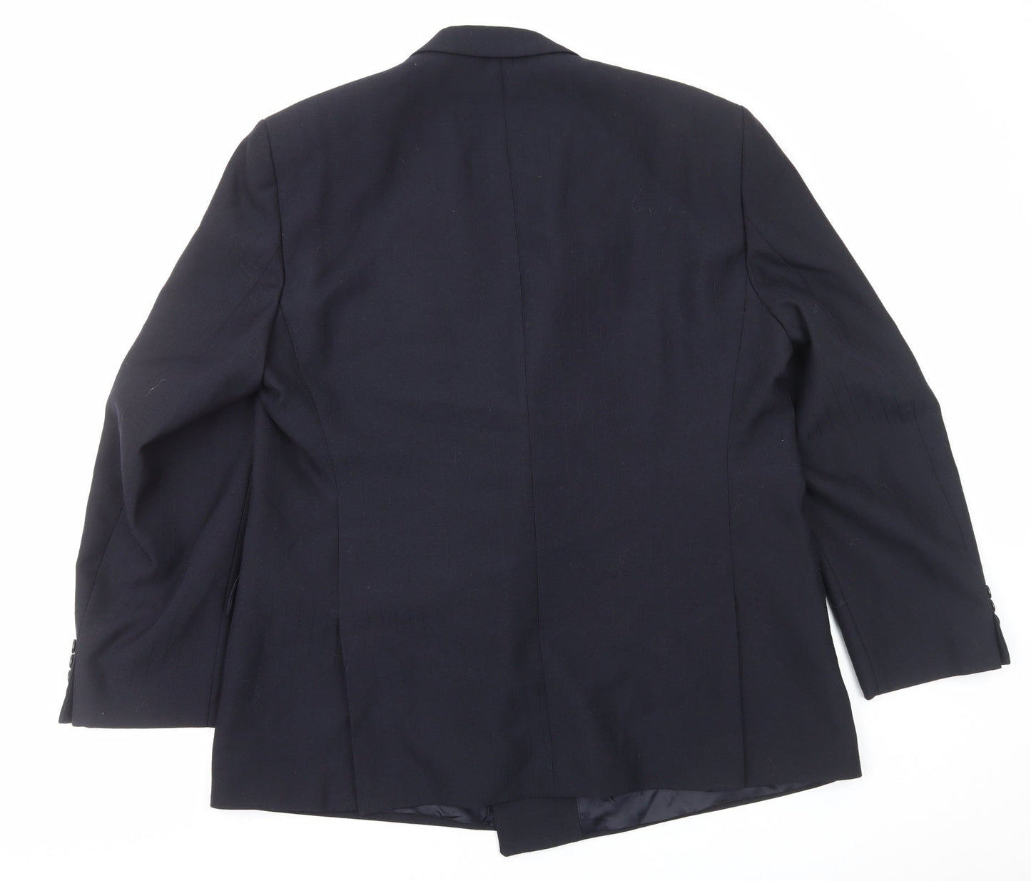 Vaughan Davies Mens Black Polyester Jacket Blazer Size 2XL