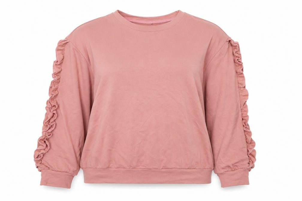 SheIn Womens Pink Polyester Pullover Sweatshirt Size M Pullover