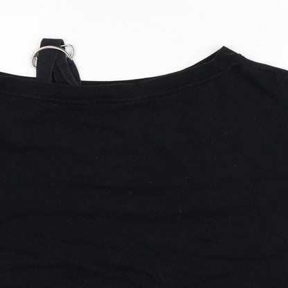 H&M Womens Black Cotton Pullover Sweatshirt Size M Pullover
