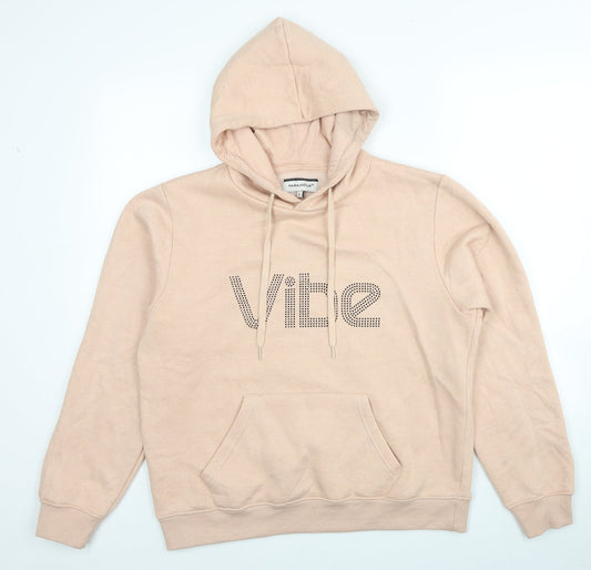Paramour Womens Beige Cotton Pullover Hoodie Size L Pullover - Vibe