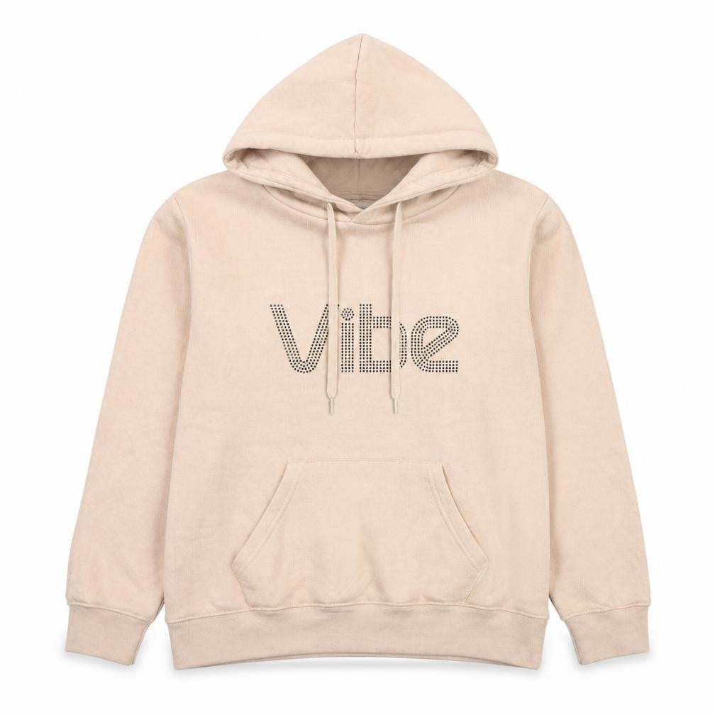 Paramour Womens Beige Cotton Pullover Hoodie Size L Pullover - Vibe