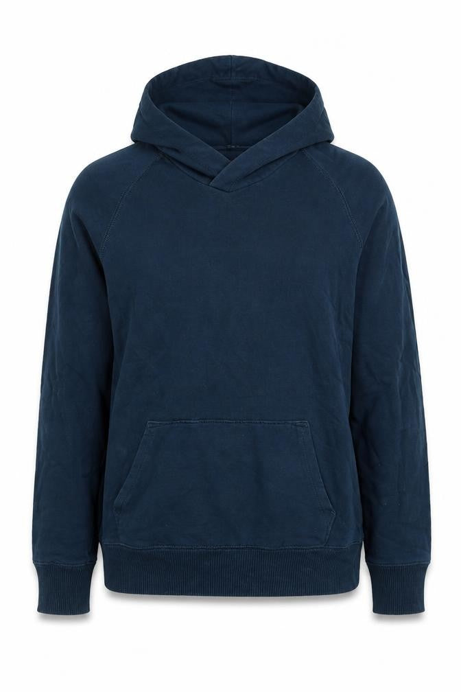 H&M Womens Blue Cotton Pullover Hoodie Size 6 Pullover