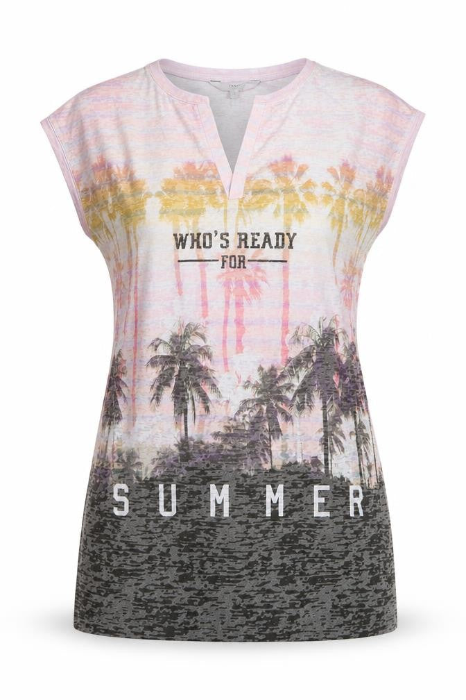 NEXT Womens Multicoloured Geometric Polyester Basic Tank Size 8 V-Neck - Who's Ready for Summer