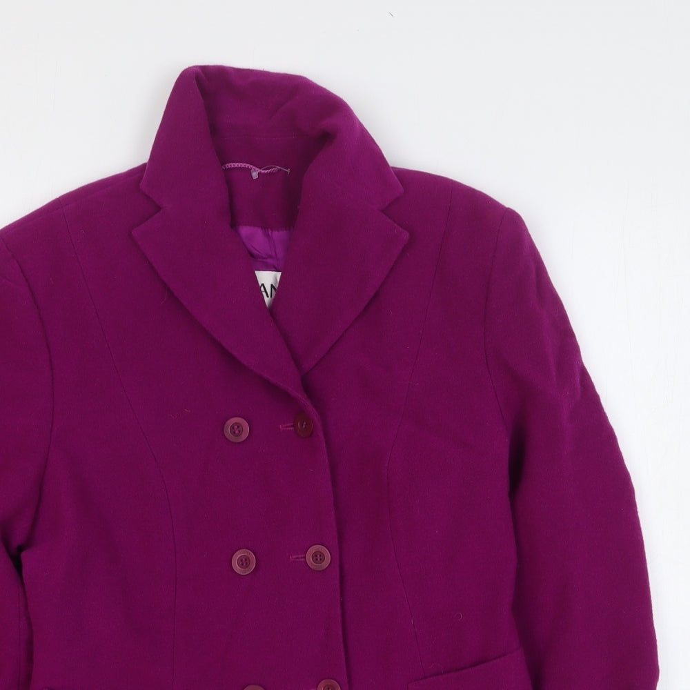 Nic Janik Womens Purple Jacket Size 10 Button