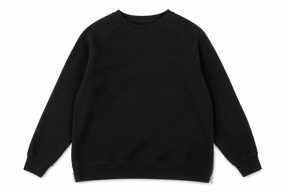 Primark Womens Black Cotton Pullover Sweatshirt Size S Zip