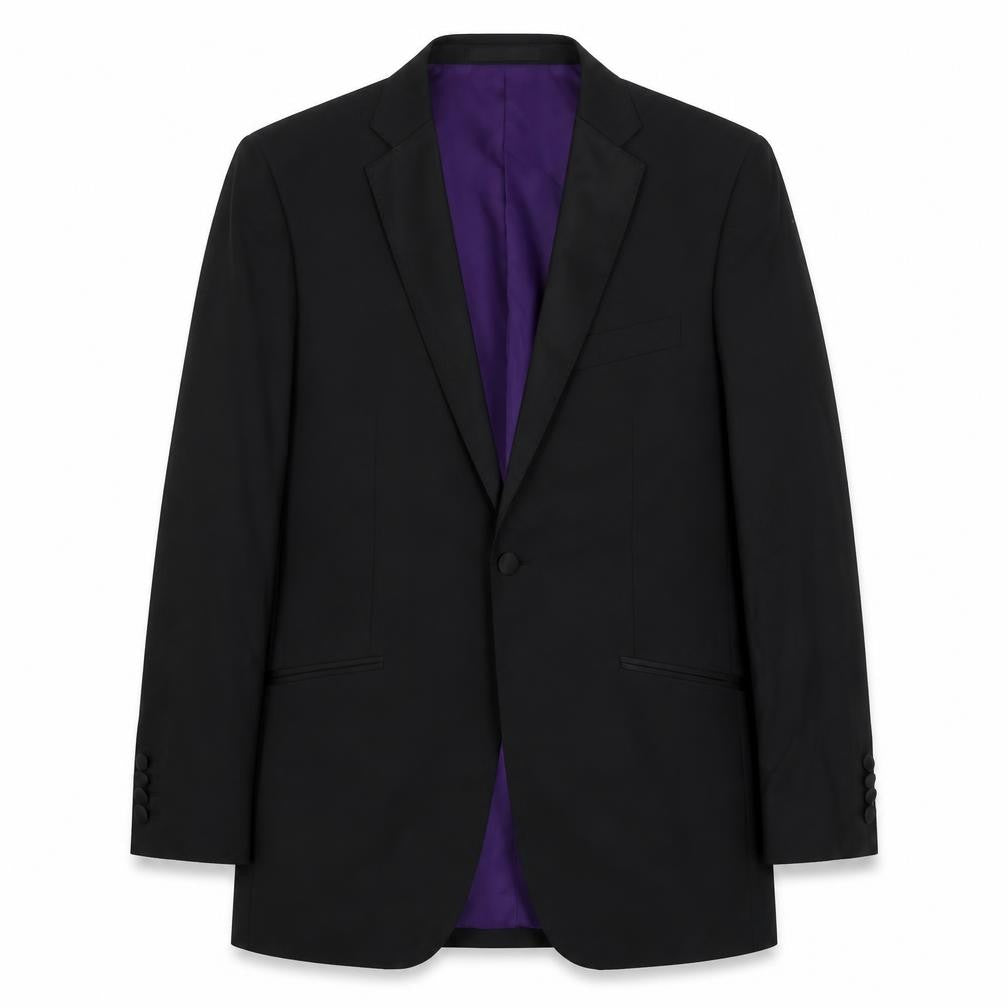 Marks & Spencer Mens Black Polyester Jacket Blazer Size 38