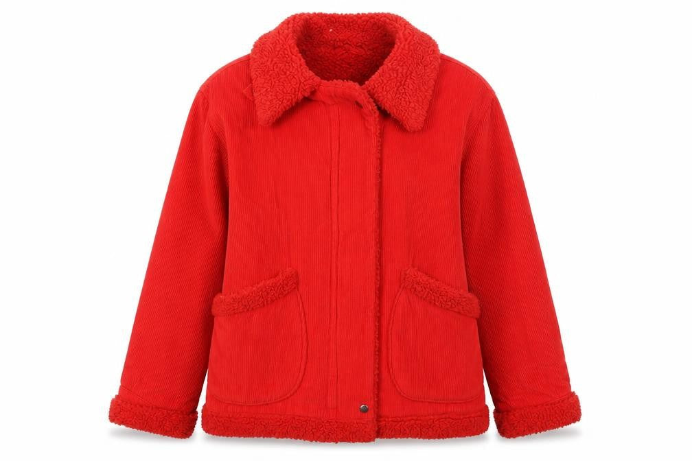 New Look Womens Red Jacket Size 10 Zip