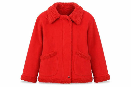New Look Womens Red Jacket Size 10 Zip