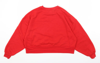Preloved Primark Womens Red Polyester Pullover Sweatshirt Size XS Pullover - Mickey Mouse - Back