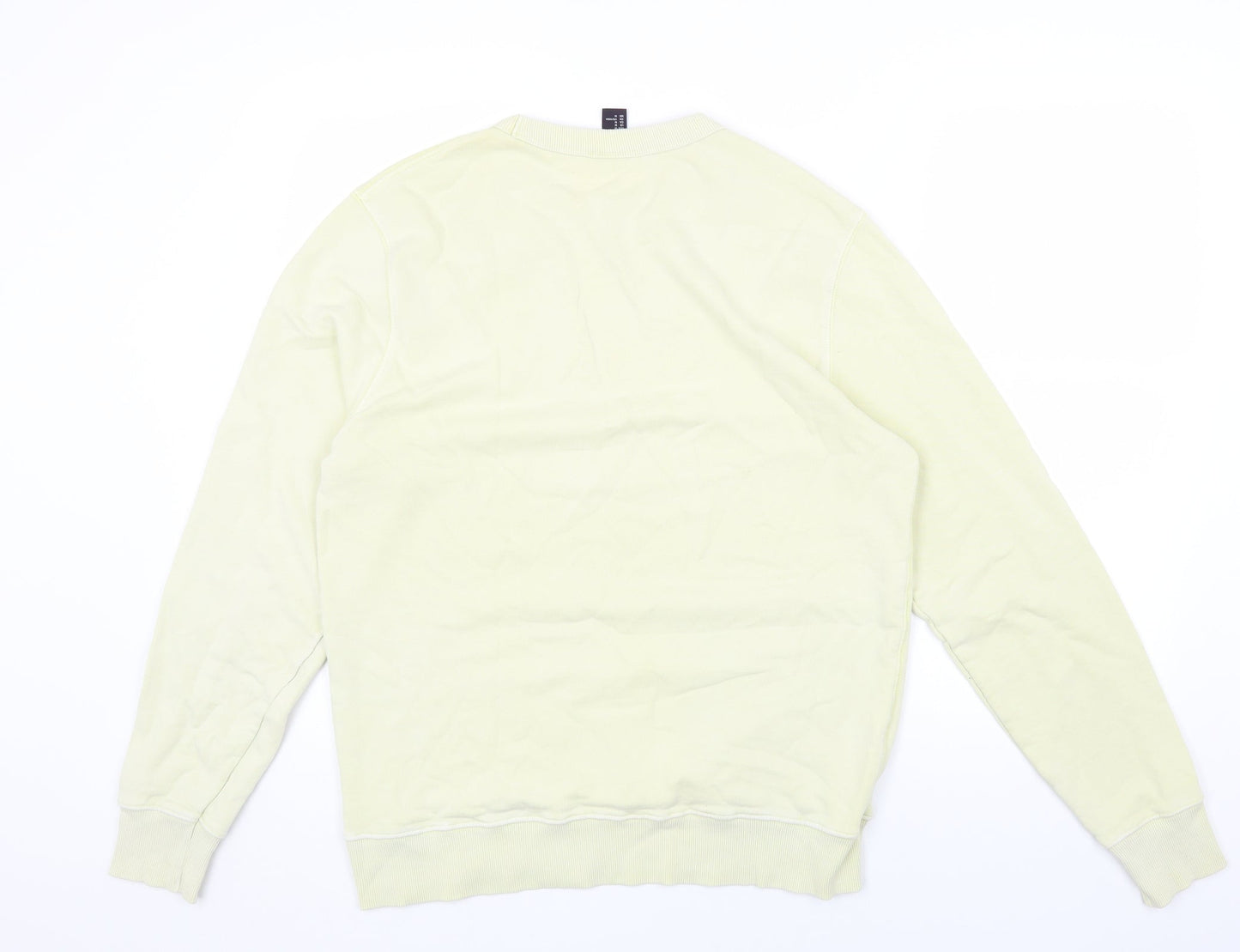 H&M Mens Green Cotton Pullover Sweatshirt Size M