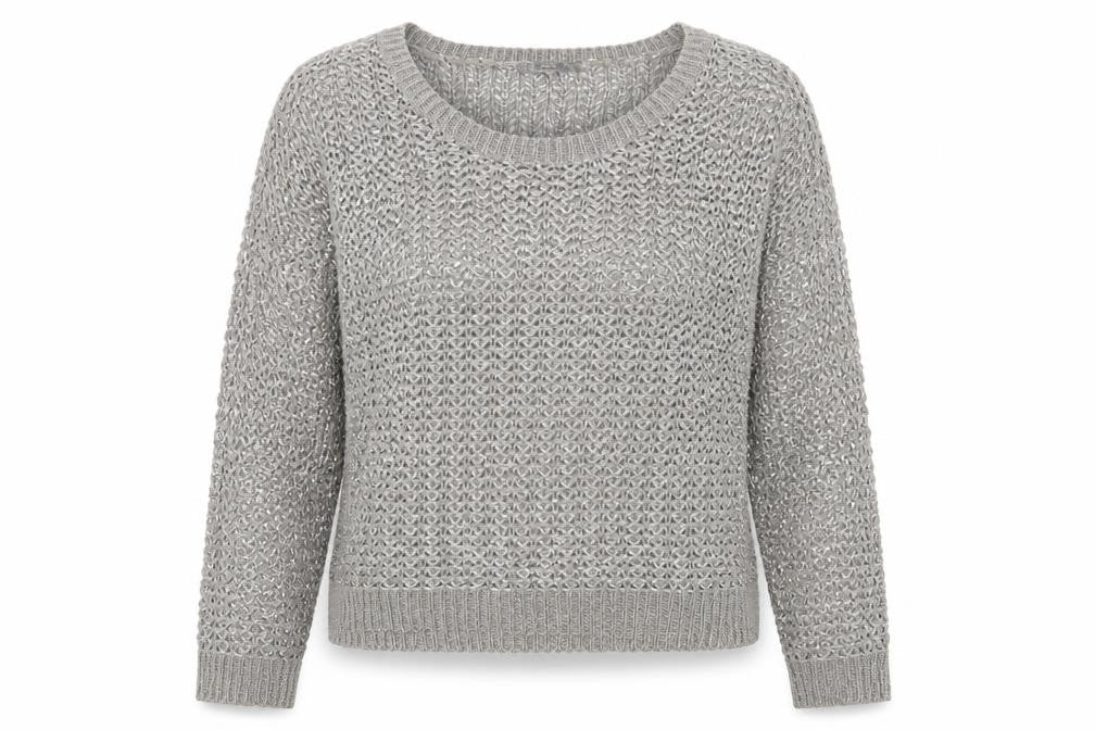 NEXT Womens Grey Scoop Neck Acrylic Pullover Jumper Size XL