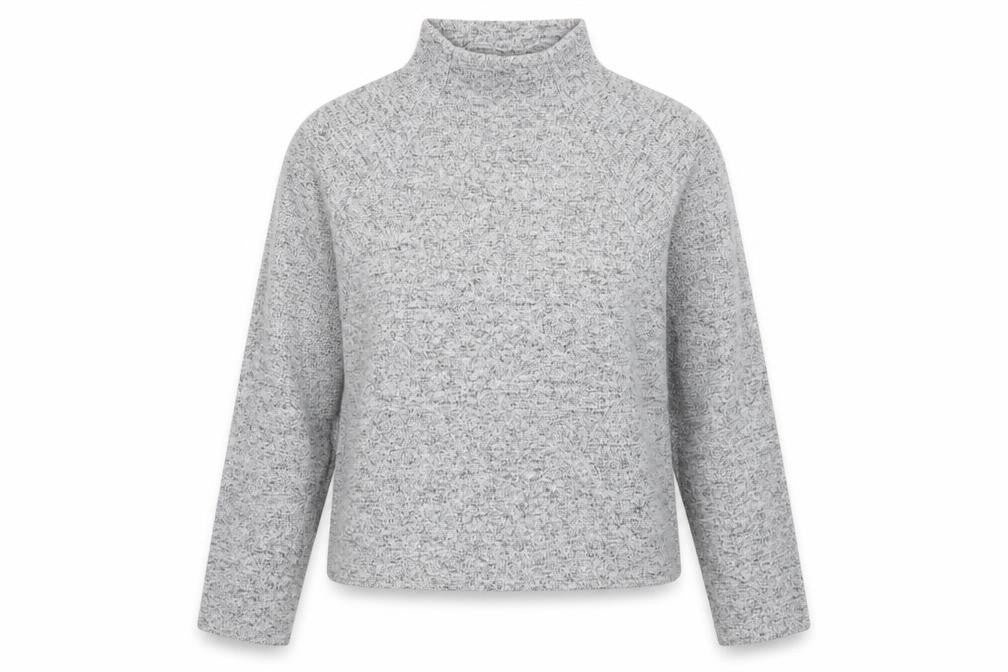 H&M Womens Grey Roll Neck Viscose Pullover Jumper Size S