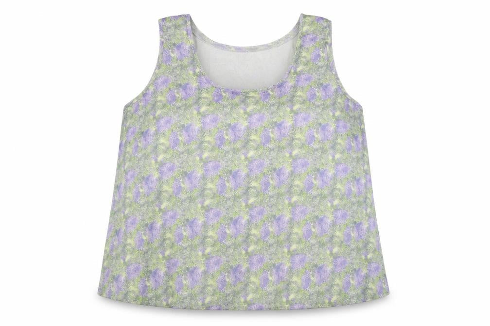 Marks & Spencer Womens Multicoloured Floral Polyester Basic Tank Size 20 Round Neck