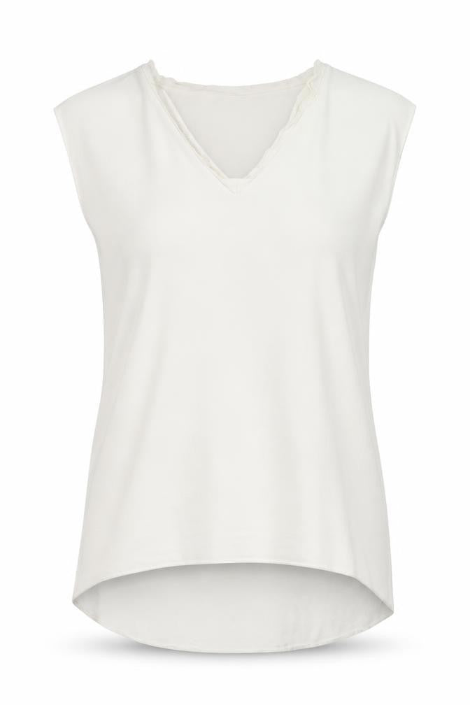 Wallis Womens White Polyester Basic Tank Size S V-Neck