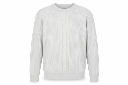 Springfield Mens Grey Crew Neck Acrylic Pullover Jumper Size S