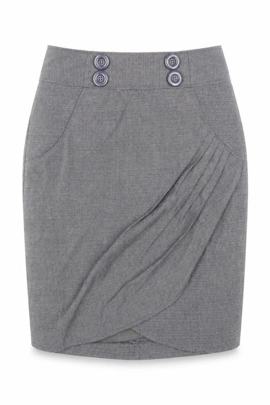NEXT Womens Black Polyester Straight & Pencil Skirt Size 8 Zip