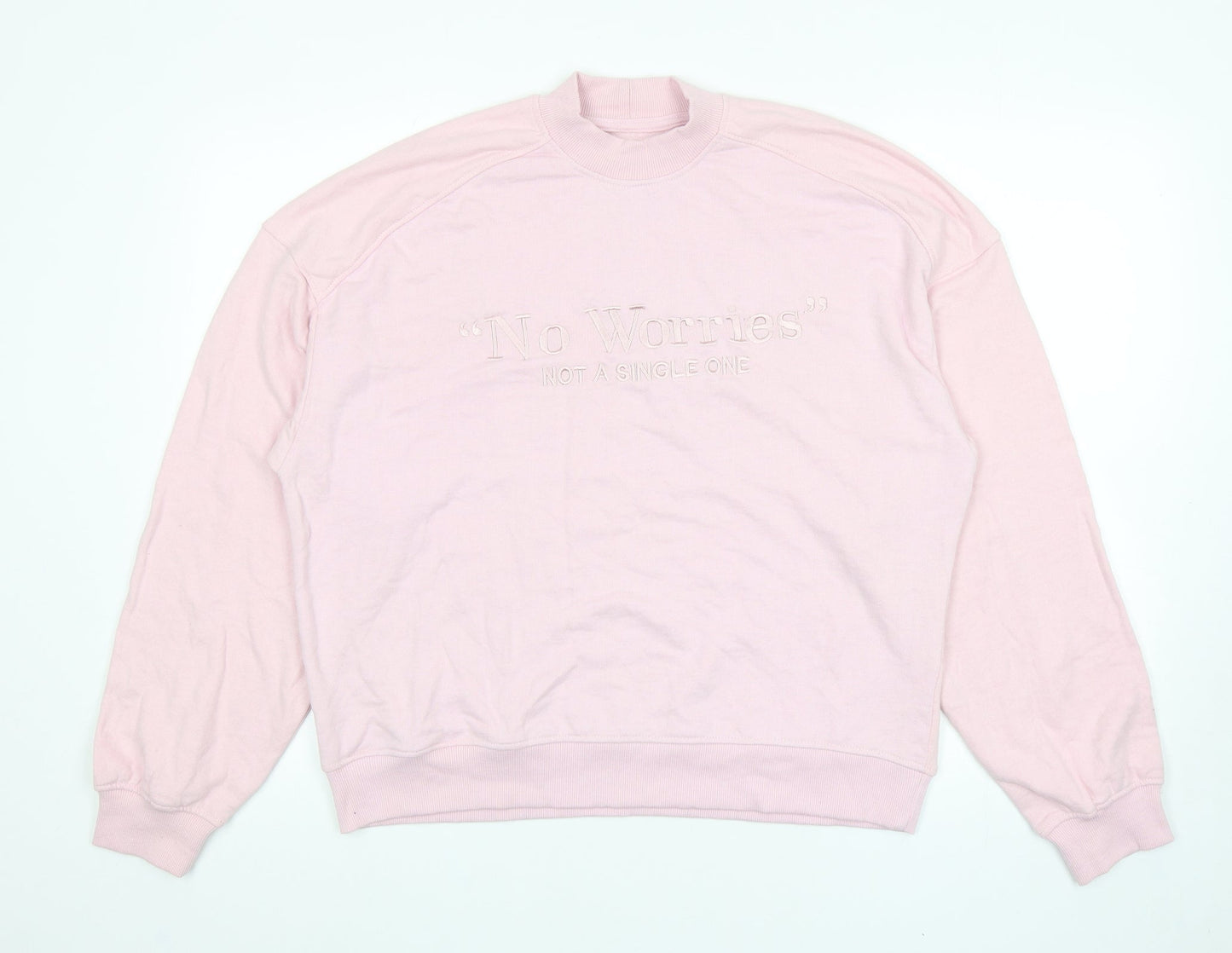 Preworn Womens Pink Polyester Pullover Sweatshirt Size S Pullover - No Worries