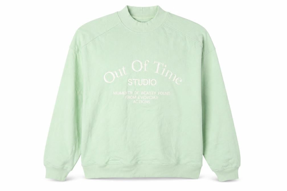 Preworn Womens Green Polyester Pullover Sweatshirt Size S Pullover - Out Of Time