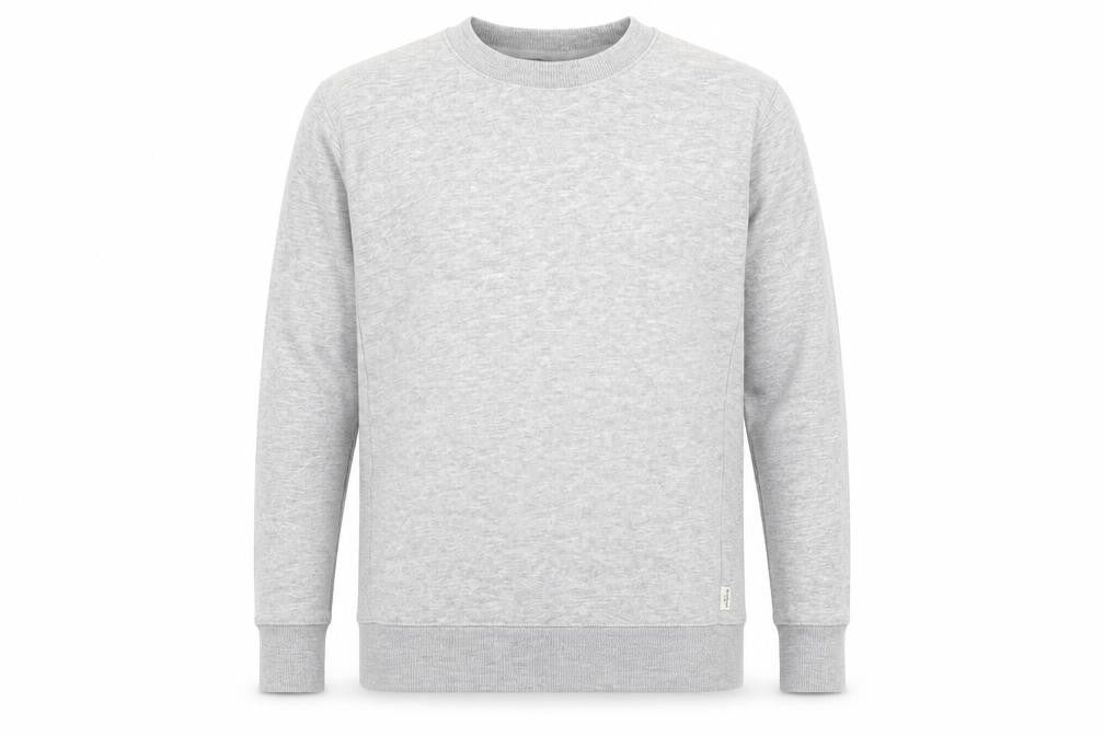 Easy Mens Grey Polyester Pullover Sweatshirt Size M