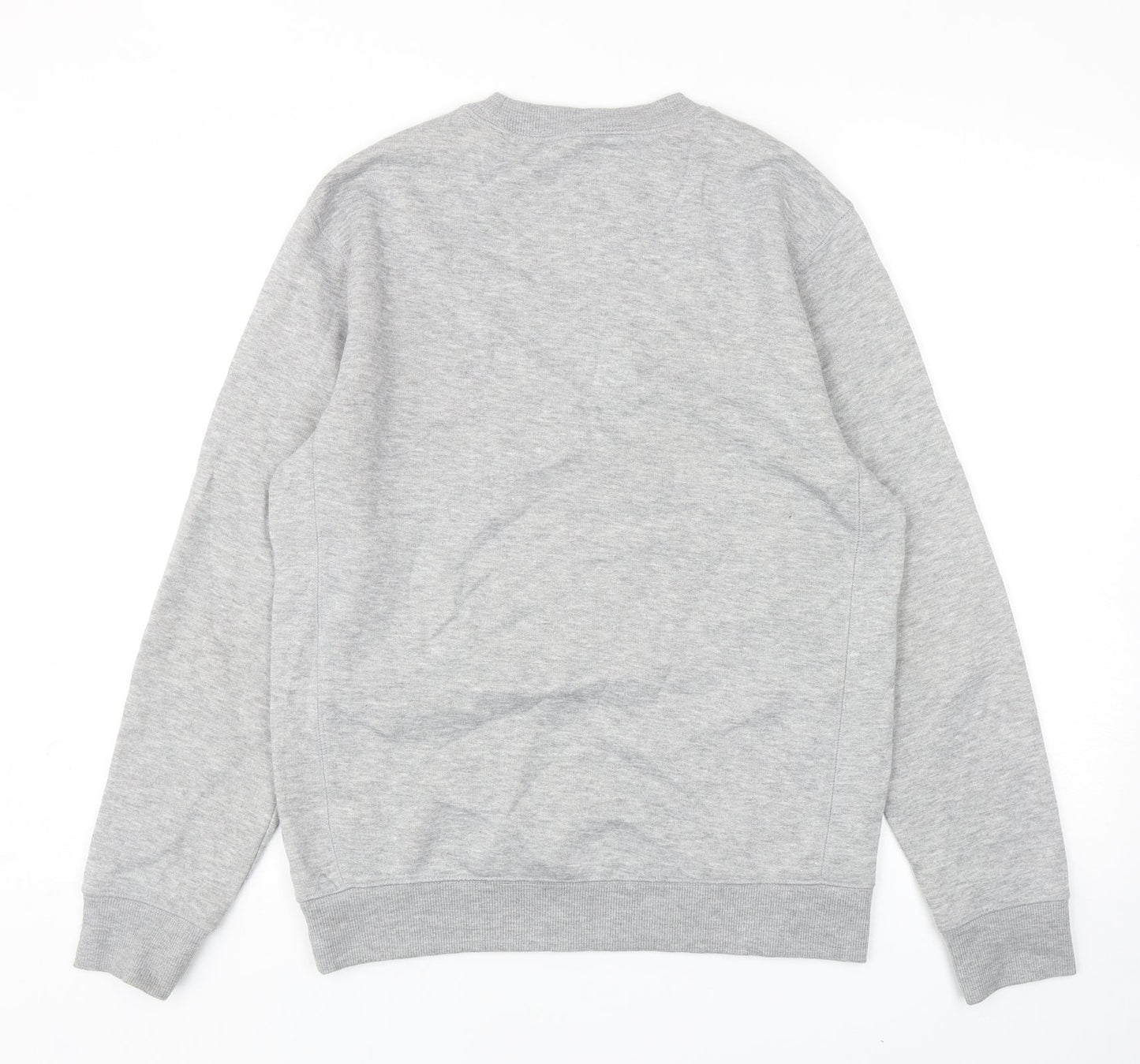 Easy Mens Grey Polyester Pullover Sweatshirt Size M