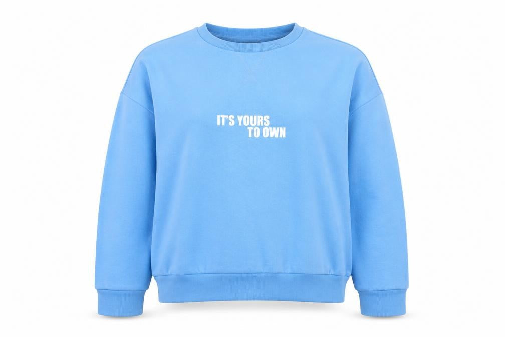 Primark Womens Blue Cotton Pullover Sweatshirt Size M Pullover - Its Yours to Own