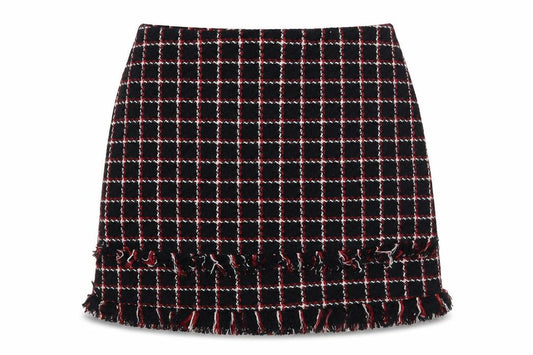 Zara Womens Blue Geometric Polyester A-Line Skirt Size 8 Zip