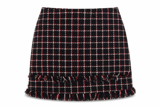 Zara Womens Blue Geometric Polyester A-Line Skirt Size 8 Zip