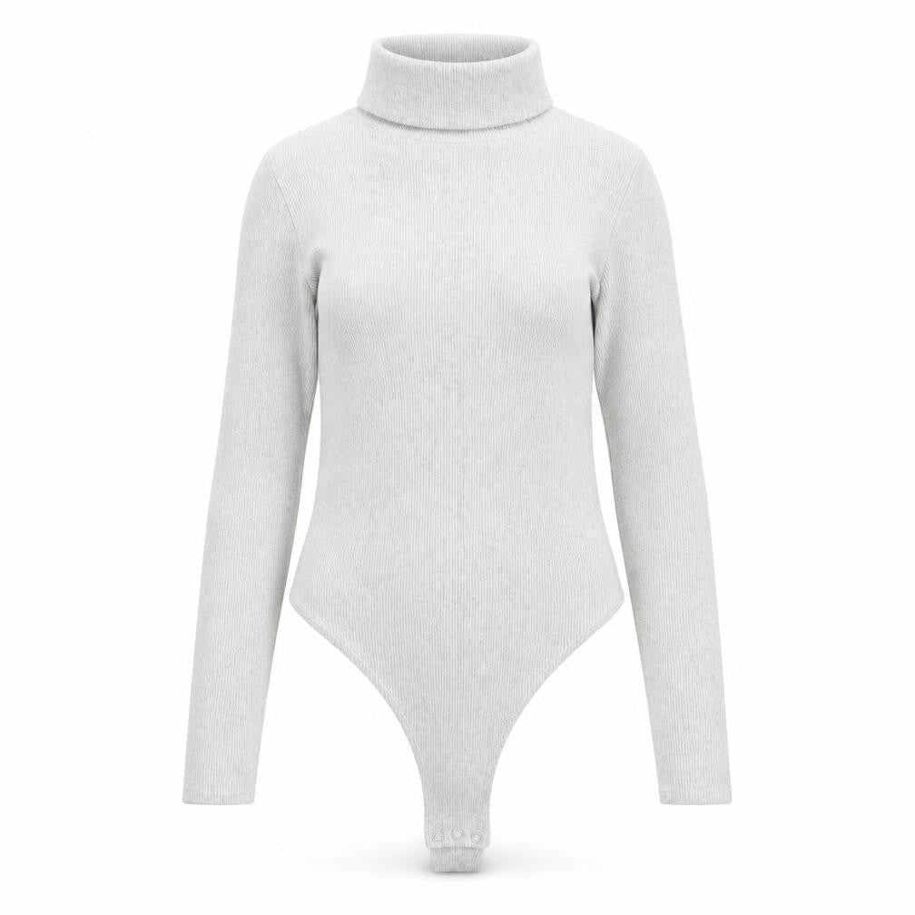 I SAW IT FIRST Womens Grey Cotton Bodysuit One-Piece Size 8 Snap