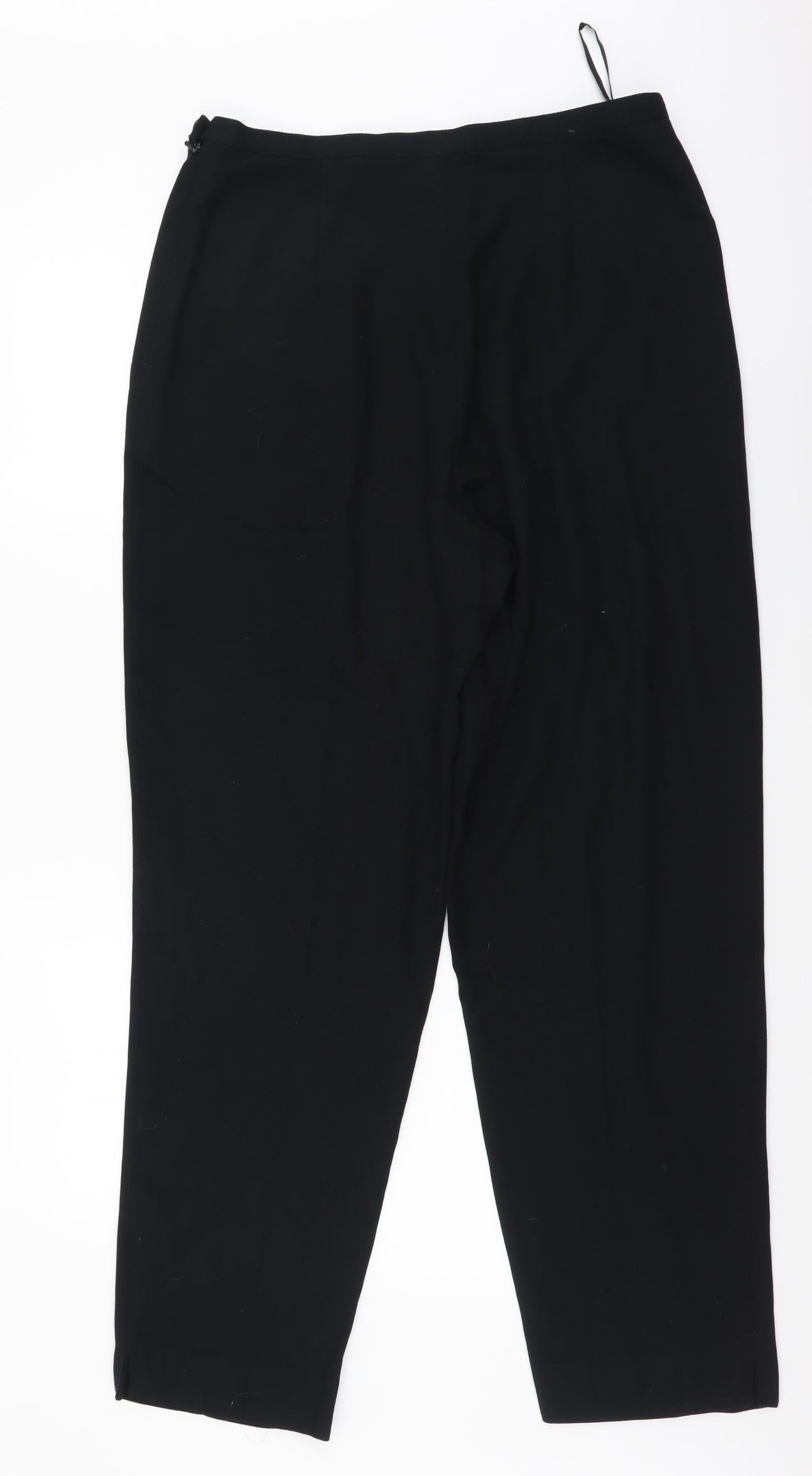 Principles Womens Black Polyester Dress Pants Trousers Size 14 L27 in Regular Zip