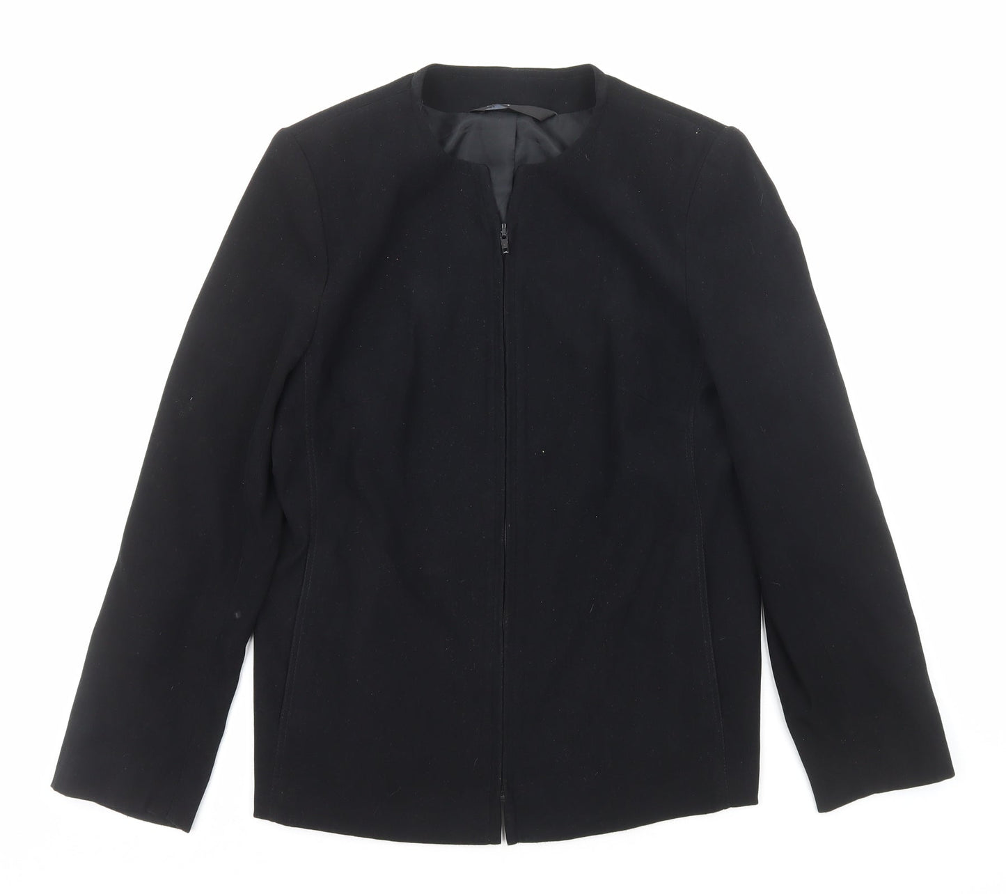 BHS Womens Black Jacket Size 12 Zip