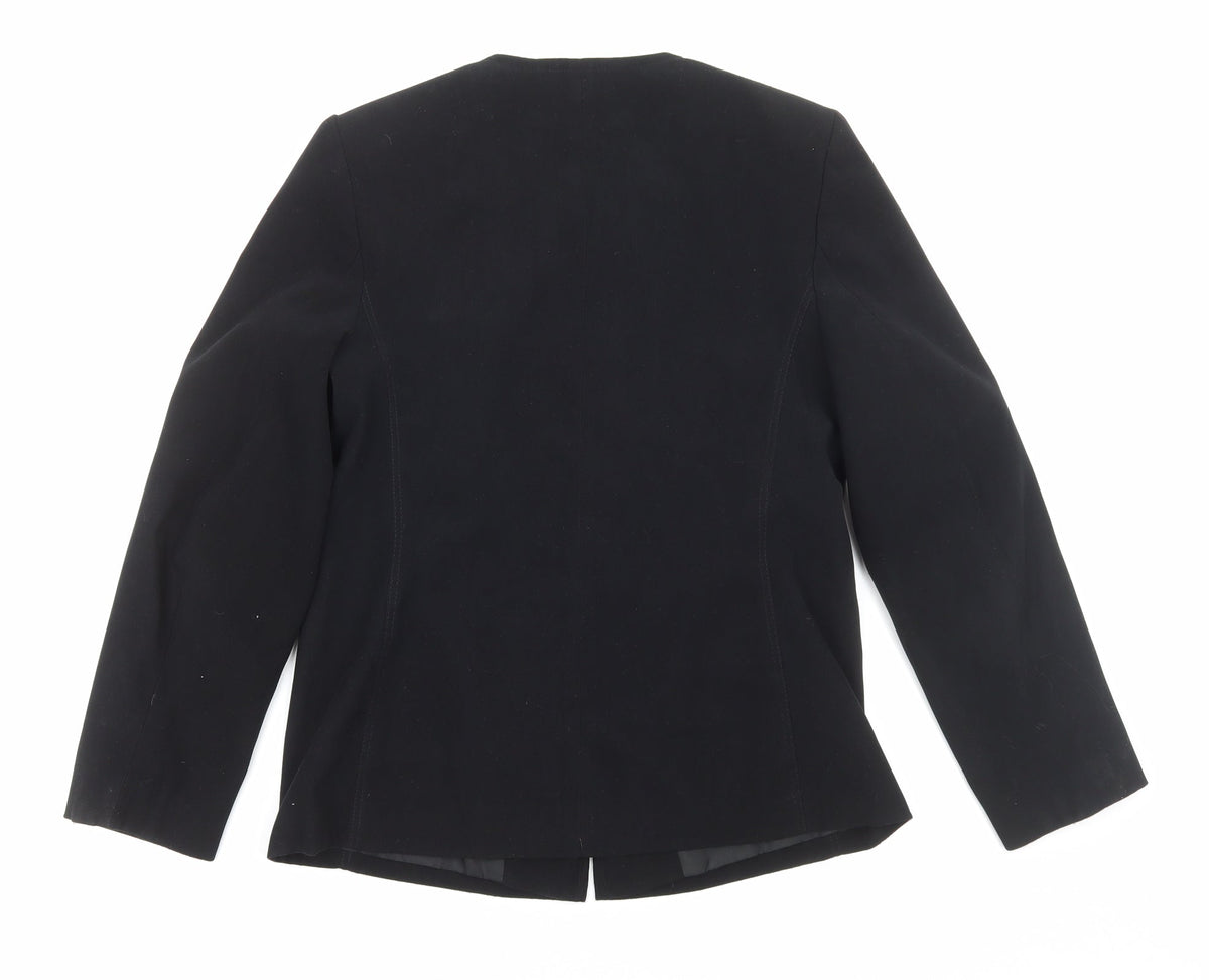 BHS Womens Black Jacket Size 12 Zip