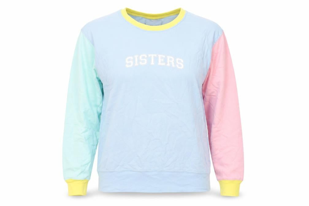 Sisters Apparel Womens Multicoloured Cotton Pullover Sweatshirt Size XS Pullover - Sisters