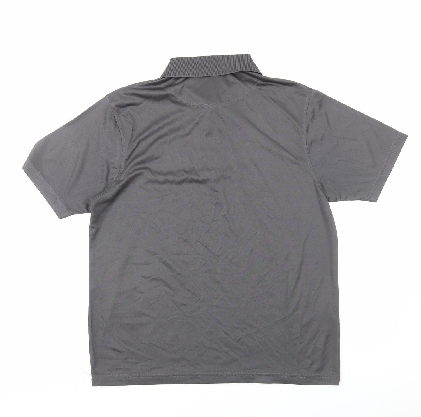 Stuburt Mens Grey Polyester Basic Polo Size M Collared Pullover