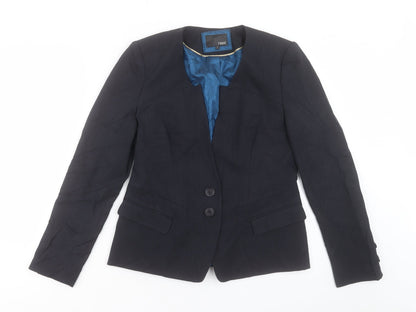 Next Womens Grey Jacket Size 14 Button