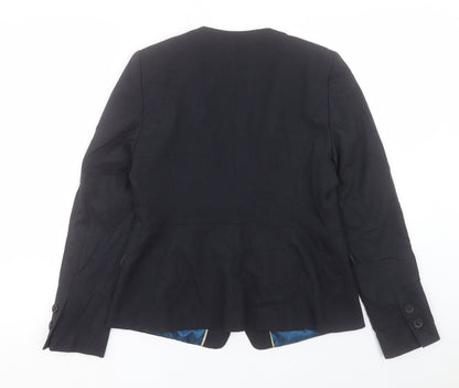 Next Womens Grey Jacket Size 14 Button
