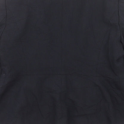 Next Womens Grey Jacket Size 14 Button