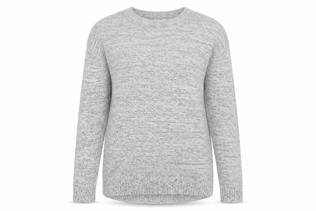 Cotton On Womens Grey Round Neck Cotton Pullover Jumper Size S