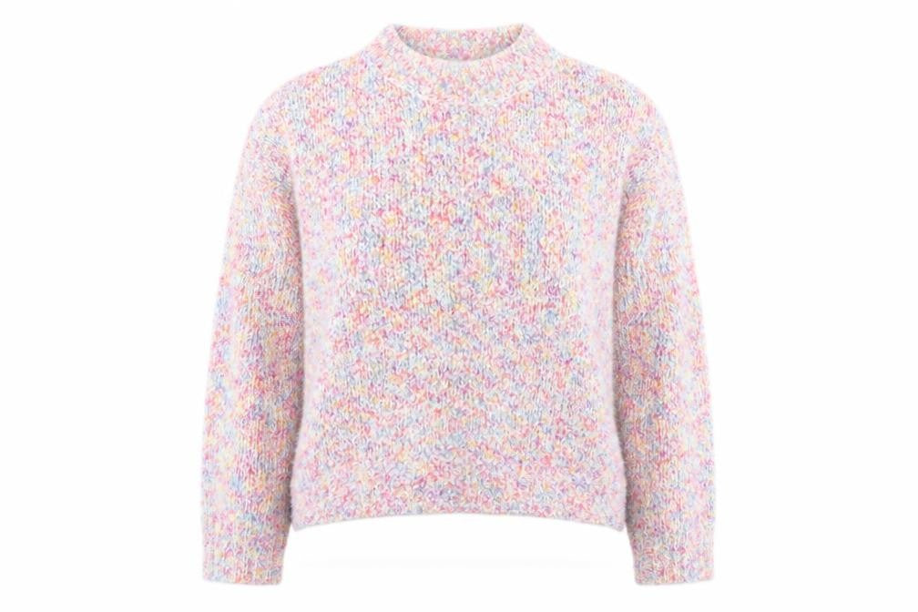 SheIn Womens Multicoloured Round Neck Acrylic Pullover Jumper Size S