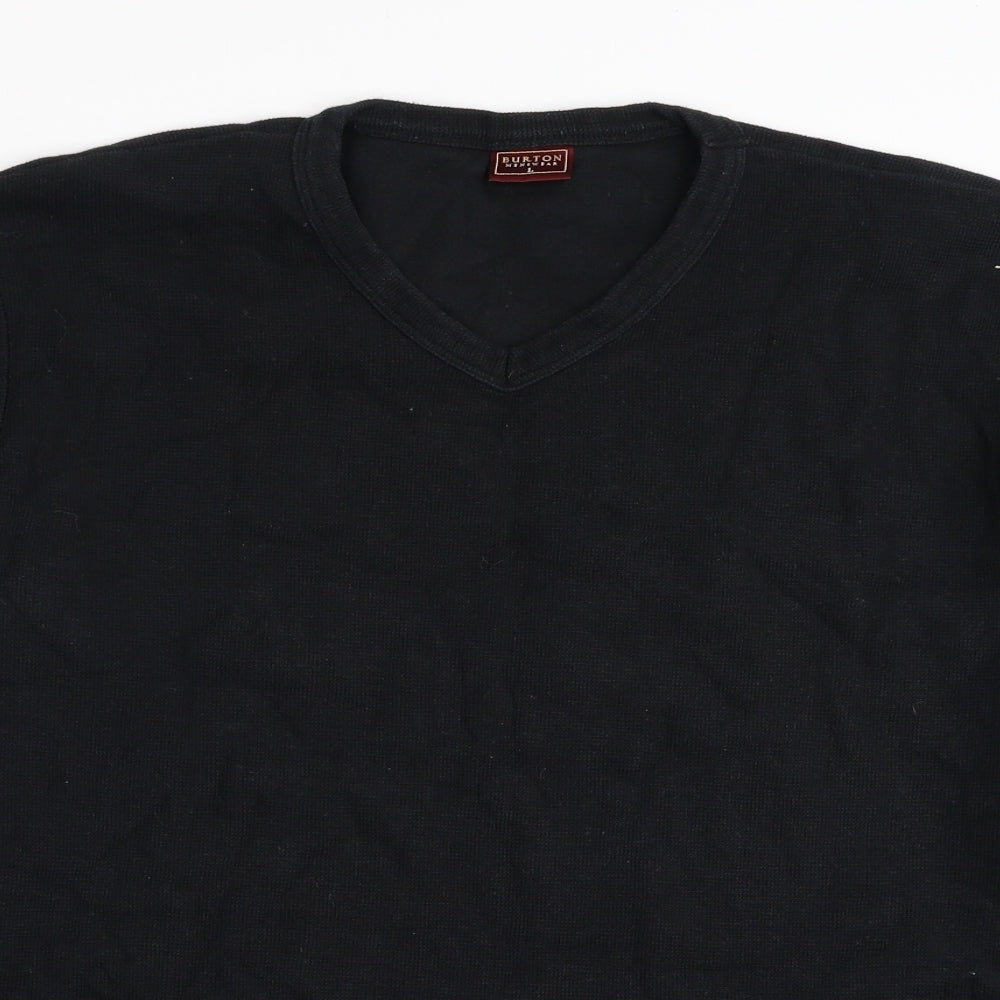 Burton Mens Black Cotton Pullover Sweatshirt Size M