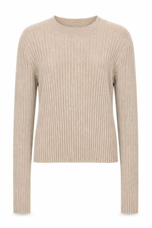 ASOS Womens Beige Round Neck Viscose Pullover Jumper Size 14