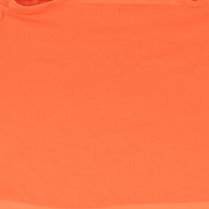 New Look Womens Orange Polyester Basic Blouse Size 8 Off the Shoulder